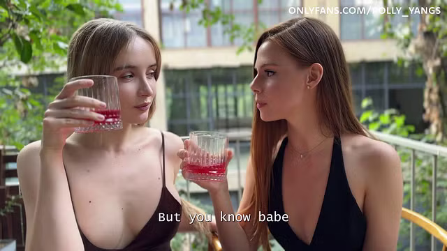 Threesome sex on the first date! Lucky guy fucks two 19 year old stepsisters!